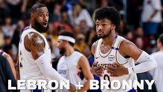 LeBron & Bronny James Play TOGETHER for the First Time (FULL VIDEO)