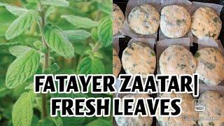 How to Make A Zaatar Fatayer By using A Fresh Zaatar Leaves|Quick And Easy|Anareck Empas