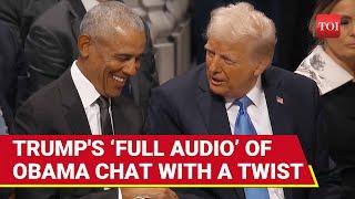 'Hillary Still Hates Me': Trump Posts 'Audio' Of Obama Chat On Truth Social | Lip Readers Listen In