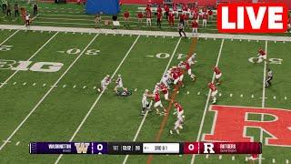 NCAAF LIVE Washington Huskies vs Rutgers Scarlet Knights | Week 5 Full Game 2024 College Football25