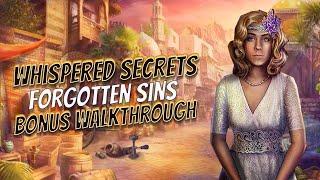 Whispered Secrets 7 Forgotten Sins Bonus Walkthrough Big Fish Games 1080 HD Gamzilla