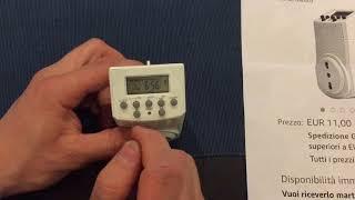 Recensione timer digitale settimanale 220v