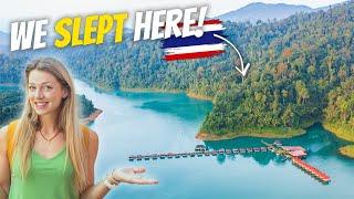 THAILAND (CRAZY) FLOATING HOTEL!  Khao Sok National Park - A HIDDEN GEM!