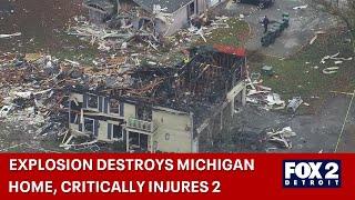 EXPLOSION destroys Michigan home