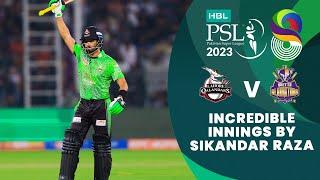 Incredible Innings By Sikandar Raza | Lahore vs Quetta | Match 18 | HBL PSL 8 | MI2T