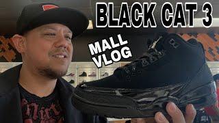 Air Jordan Black Cat 3 Sitting at Stores Sneaker Shopping Mall Vlog Review