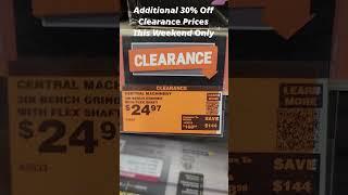 Harbor Freight Clearance Sale   Bench Grinder