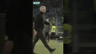 Angry Jose Mourinho got a Red card against Verona 