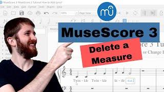 MuseScore 3 How to DELETE MEASURES