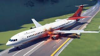 All Systems Failed - Emergency Landings ON THE ROAD ! Airplane Crashes