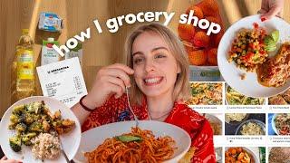 how I grocery shop & cook (using Notion ) as a college student on a budget