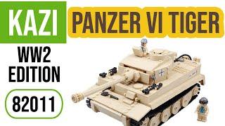 General Jim's / KAZI 82011 Panzer VI Tiger Tank World War 2 Collection Speed Build | Lego Competitor