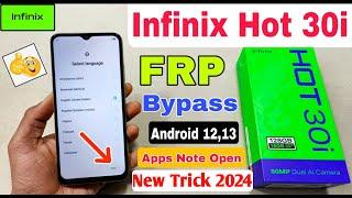 Infinix Hot 30i FRP Bypass Without Pc | 2024 | Apps Not Open | Infinix X669C Frp Unlock