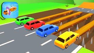 TRANSPORTING CARS & FRUITS WITH COLORED JOHN DEERE vs CLAAS vs FENDT TRACTORS - BeamNG.drive