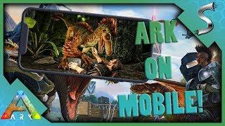 ARK ON MOBILE! FIRST LOOK AND IMPRESSIONS! - Ark: Survival Evolved [iOS iPhone Gameplay]