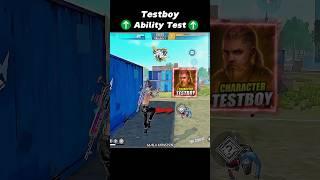 Testboy Character Ability Test  New Character Pt. 2 #shorts #freefire