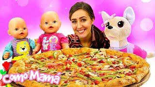 Juego de cocina con la bebé Amelia y su perrita Chi Chi Love. Vídeos de juguetes bebés para niños.