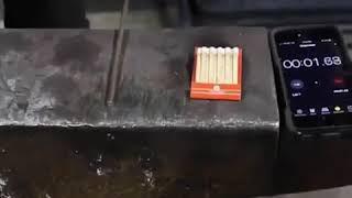 Hammering an Iron Can Light Up Matchsticks in Just Seconds