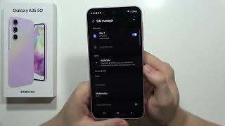 Does Samsung Galaxy A35 5G support eSIM?