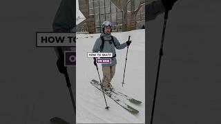 How to Skate on Skis #skiingtips #skitips