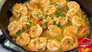 Garlic Butter Shrimp Recipe | How To Make Spicy Butter Garlic Shrimp