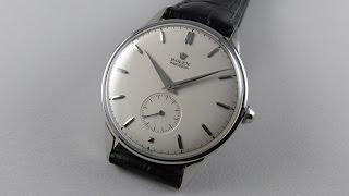 Steel Rolex Precision Ref. 4357 vintage wristwatch, circa 1950