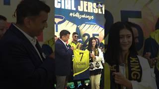 Face of Biratnagar Kings, Rachana Rimal, adds charm and pride to the jersey reveal ceremony,️