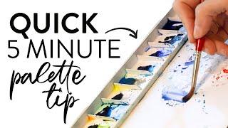 This watercolor palette tip will make your art BETTER