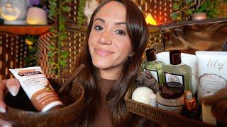 ASMR / The Summer Coconut Spa & Salon  (skincare, hair treatment, layered sounds)