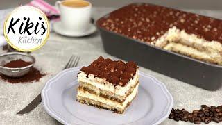 Simple TIRAMISU recipe without eggs or alcohol | Kikis Kitchen