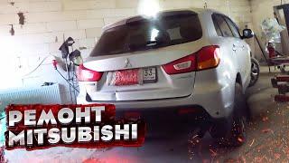 Рихтовка авто после встречи с МОТОЦИКЛОМ. Кузовной ремонт MITSUBISHI ASX.