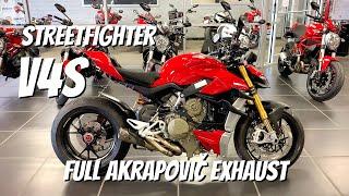 2020 Ducati Streetfighter V4S Full Akrapovic Exhaust