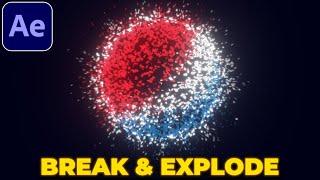 Break & Shatter Logo Animation Tutorial in After Effects | No Plugins