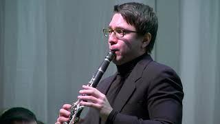 Danila Musikhin interpreter. Aaron Copland's clarinet concerto.