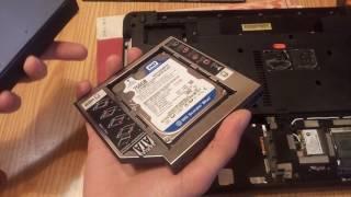 Адаптер переходник HDD caddy 12.7мм вместо DVD привода. Установка ssd в ноутбук Acer Aspire 5755g