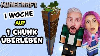 Ich habe 1 WOCHE AUF 1 CHUNK IN MINECRAFT ÜBERLEBT!