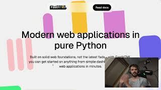 Exploring FastHTML: making webstuff easier for Python people