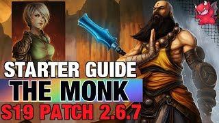 Monk Starter Build Guide Diablo 3 Patch 2.6.7 Season 19 Raiment