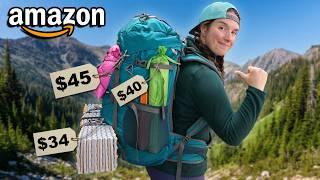 I Went Backpacking with ONLY Budget Gear From Amazon!