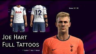 Joe Hart face Pes 2013 Added Tattoos