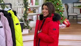 Arctic Expedition Diamond Quilted Parka with Removable Hood on QVC