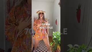 GRWM 70’s Style 🪩 #70s #grwm #hippie