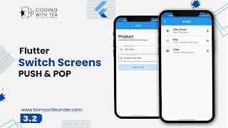 3.2 - Navigate to a new screen in flutter - Flutter Push Pop 2023