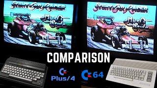 Stunt Car Racer (2023): Commodore 64 vs Commodore Plus/4 real Hardware Showdown C64 Plus4