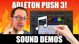 Ableton Push 3 - Sound Demos (MPE Sliding & Drums)