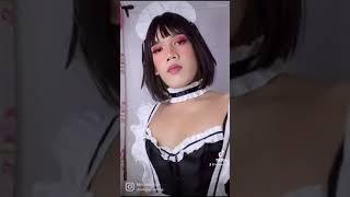 Cute Crossdresser in Maid Outfit | lutang by jikamarie Aesthetic Video