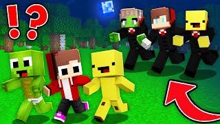 Baby JJ, Mikey and Banana Kid Escape from VAMPIRE PARENTS in Minecraft Maizen!