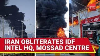 Iran Gives Israel Taste Of Its Own Medicine: IDF Intel HQ, Mossad Centre BURN In Tel Aviv | Watch