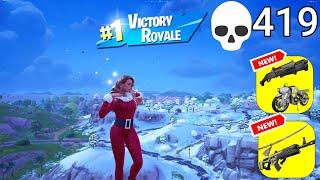 419 Elimination Solo Vs Squads "Zero Build" Gameplay Wins (Fortnite chapter 6 PC)