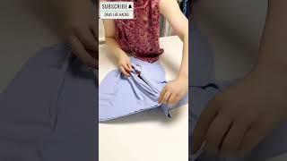 The fastest way to fold clothes 29 #clothfolding #shorts #foldinghacks